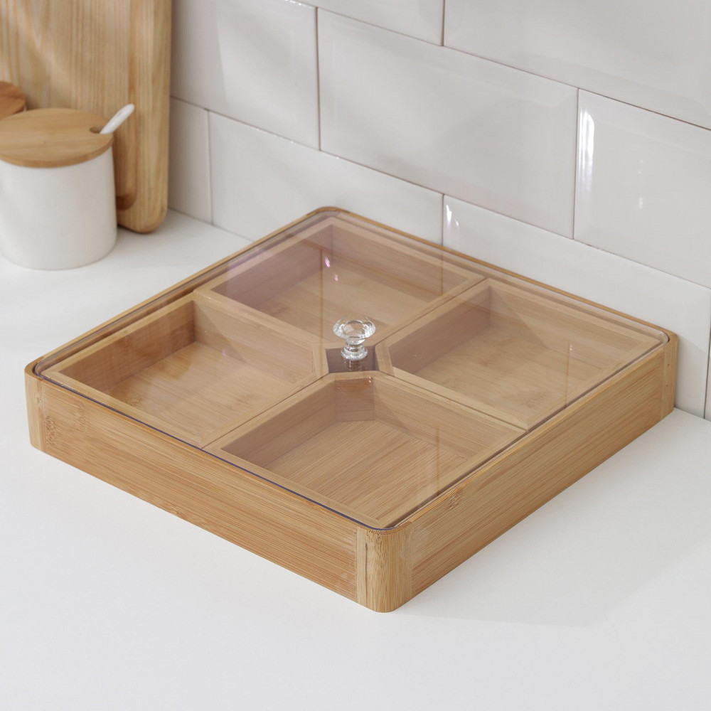 Менажница с крышкой «Striata» | Striata | Доляна