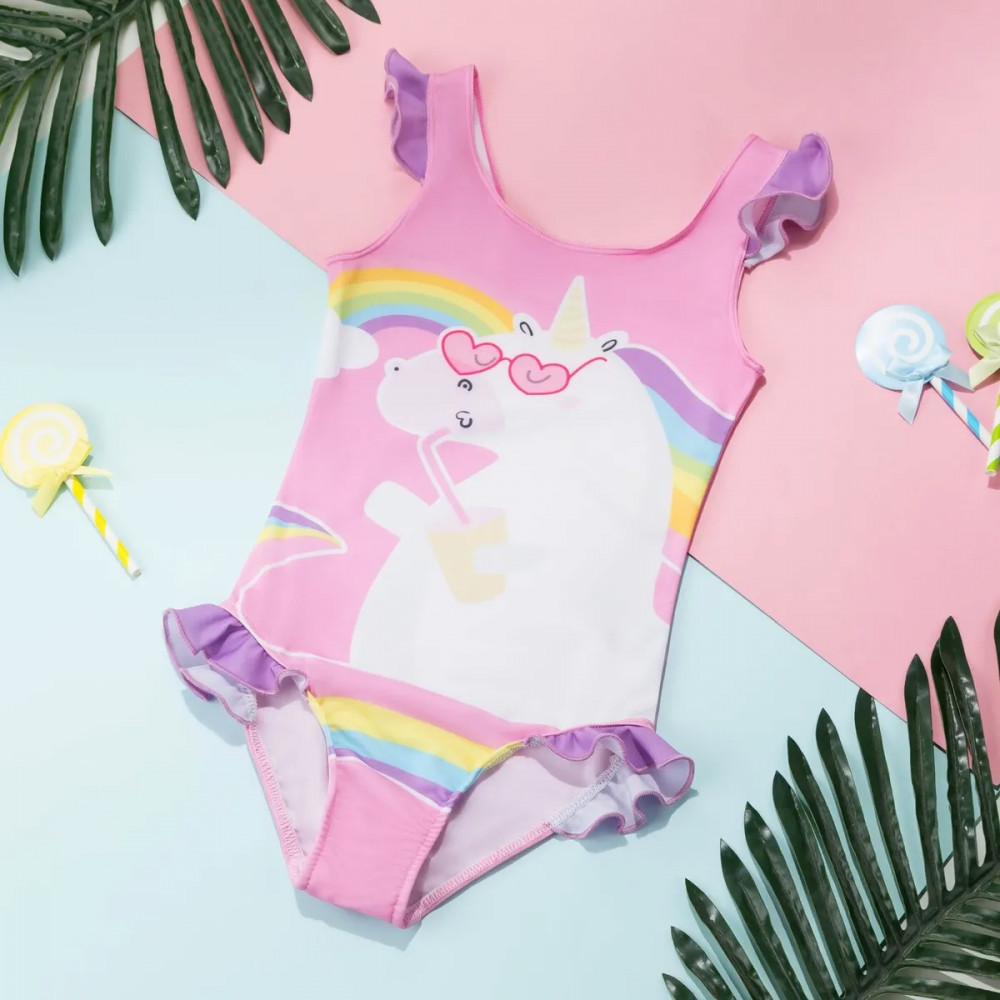 Купальник для девочек «Единорог» | Купальники KAFTAN | KAFTAN