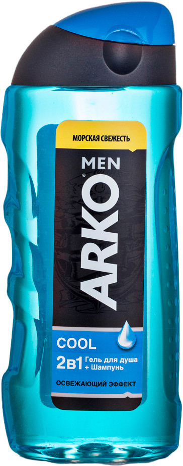 Шампунь-гель для душа 2 в 1 с освежающим эффектом | Cool | Arko Men
