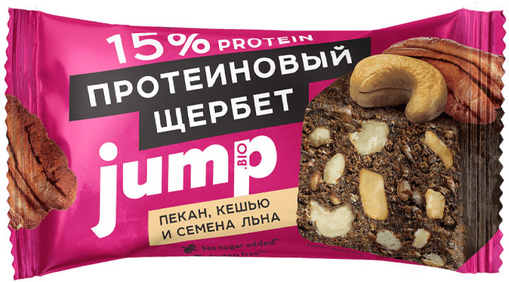 Щербет протеиновый «Орех пекан, кешью и семена льна» | JUMP