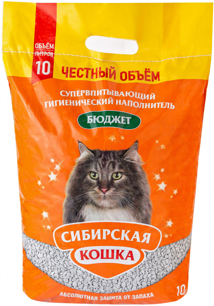 Наполнитель для кошачьего туалета «Бюджет» | Сибирская Кошка