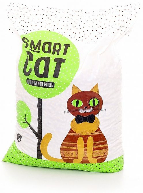 Наполнитель для кошачьего туалета древесный | Smart Cat