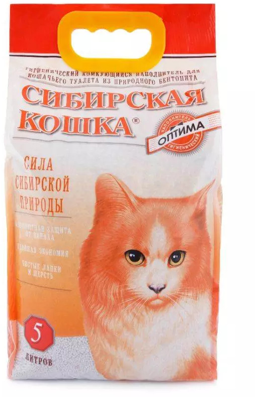 Наполнитель комкующийся «Оптима» | Сибирская Кошка