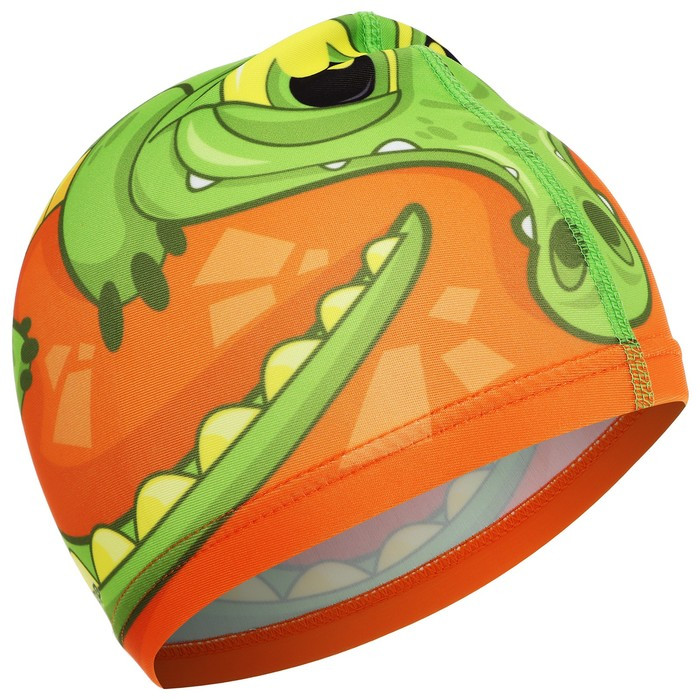 Шапочка для плавания «Крокодильчик» | ONLITOP