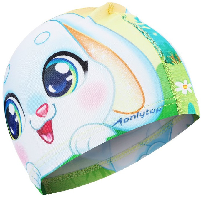 Шапочка для плавания «Зайчонок» | ONLITOP