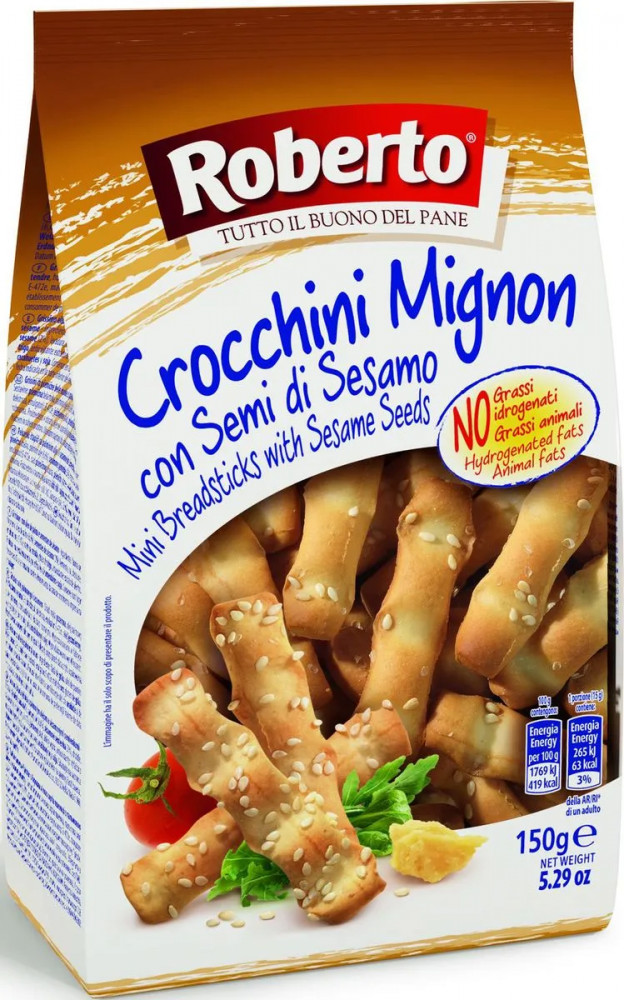 Палочки хлебные с кунжутом | Roberto