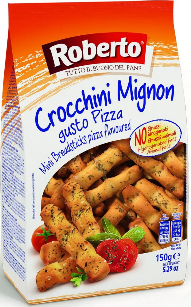 Палочки хлебные со вкусом пиццы | Roberto