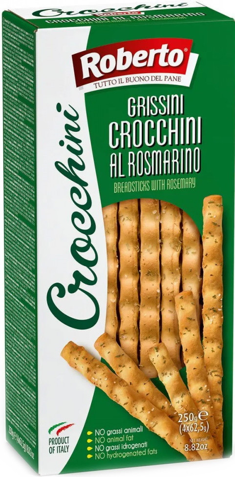 Палочки хлебные с розмарином «Гриссини Кроккини» | Roberto
