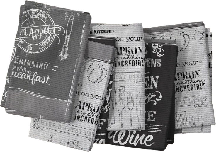 Комплект полотенец вафельных | Loft Cafe | Унисон