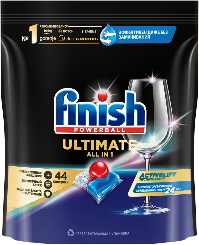 Капсулы для посудомоечной машины «Ultimate» | Finish