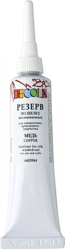 Резерв по шелку несмываемый, медь | Decola