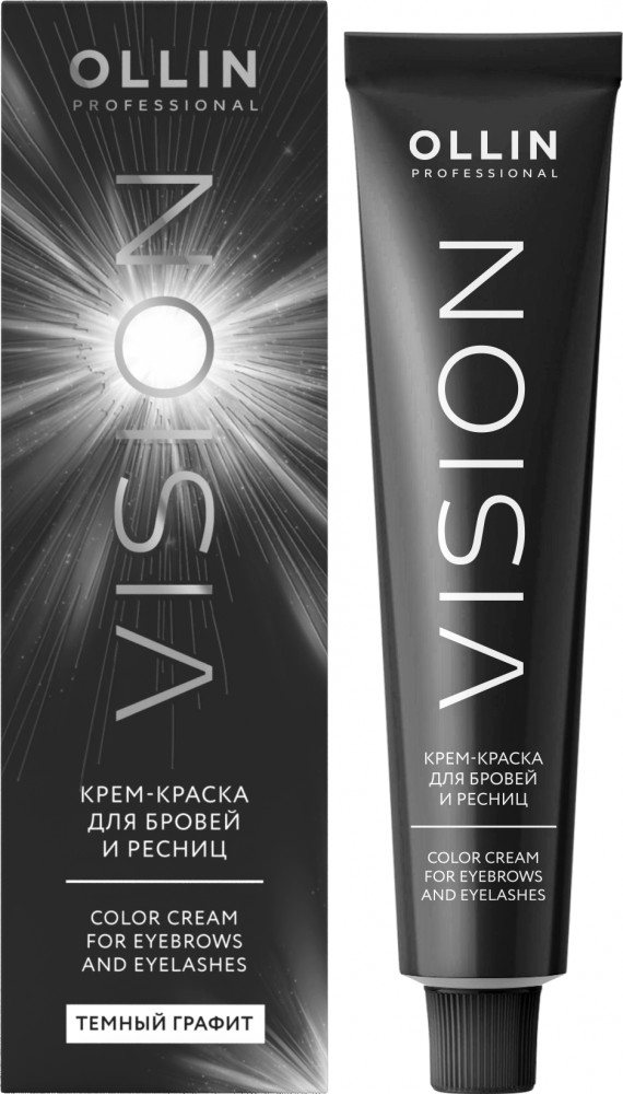 Крем-краска для бровей и ресниц, оттенок Темный графит | Ollin vision | Ollin Professional