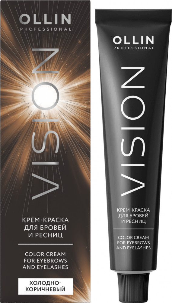 Крем-краска для бровей и ресниц, оттенок Холодно-коричневый | Ollin vision | Ollin Professional