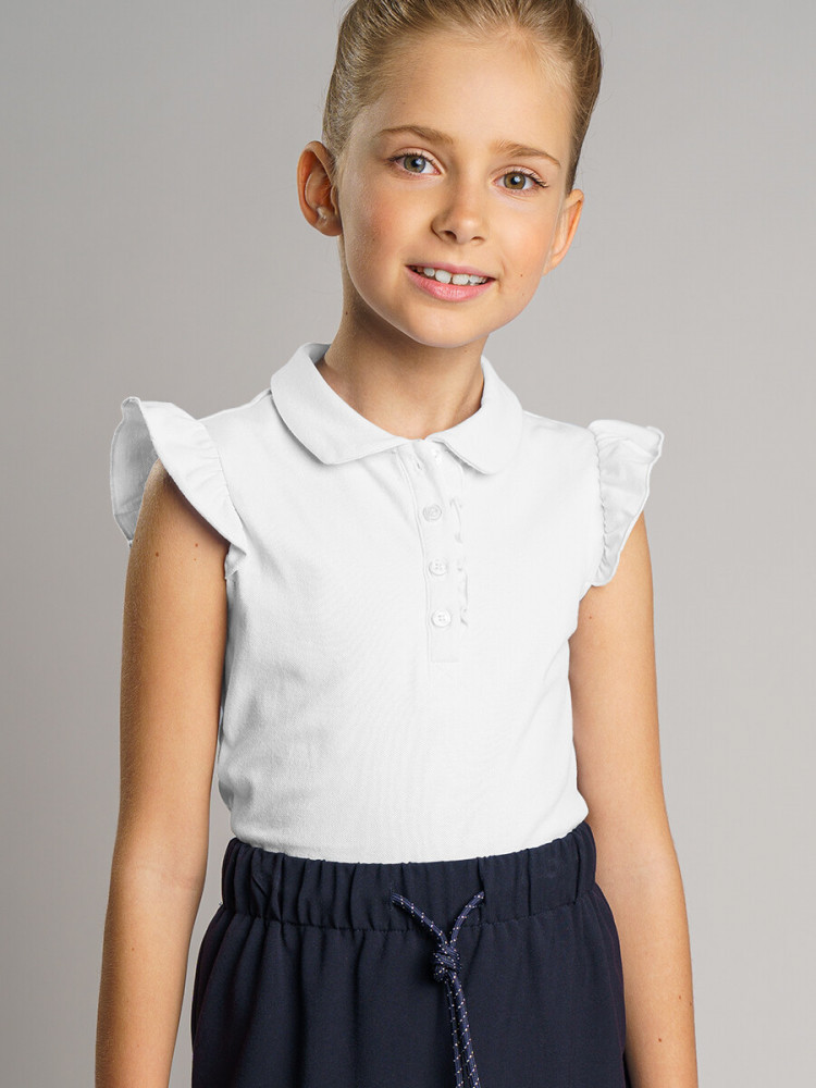 Футболка-поло для девочки | School | PlayToday
