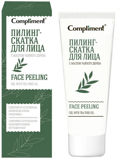 Пилинг-скатка для лица с маслом чайного дерева