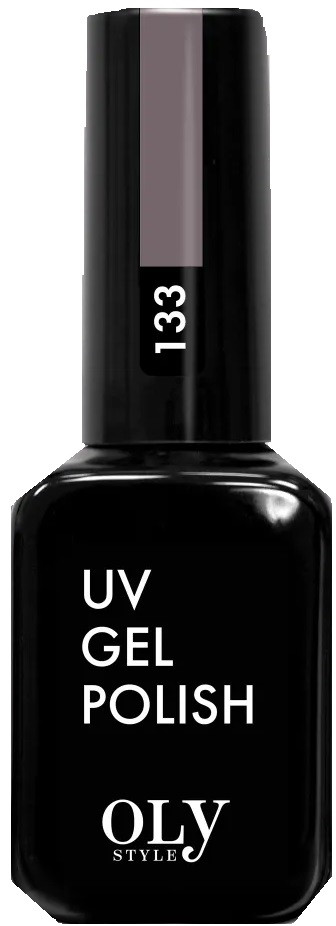 Гель-лак для ногтей, оттенок 133 серо-бежевый | UV gel polish | Oly Style