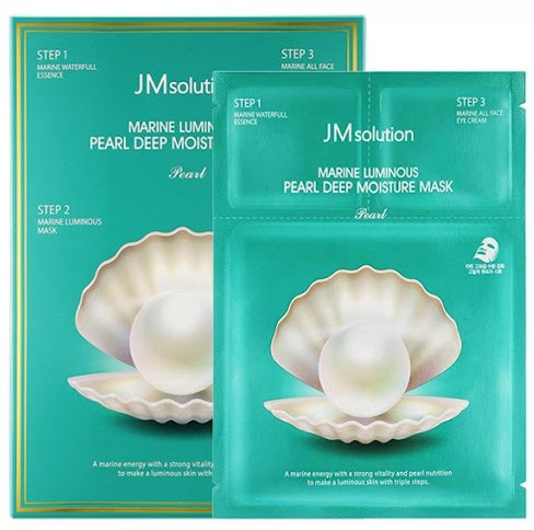 Маска для лица трёхшаговая с жемчугом «Deep Moisture» | JMsolution