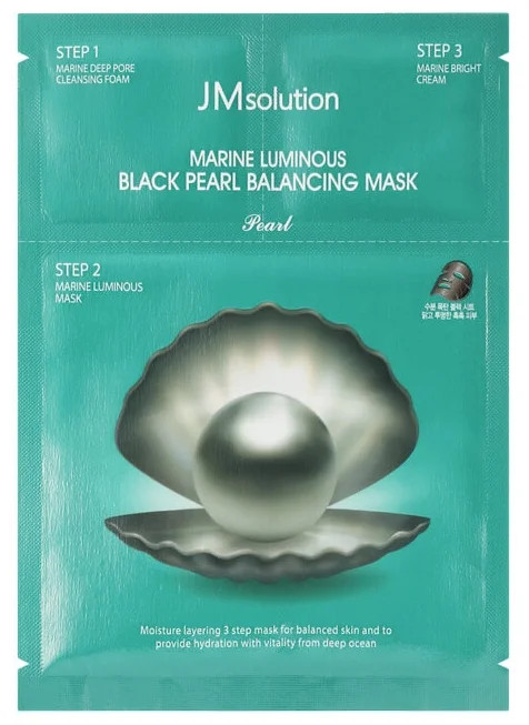 Маска для лица «Marine Luminous Black Pearl Balancing Mask» | JMsolution