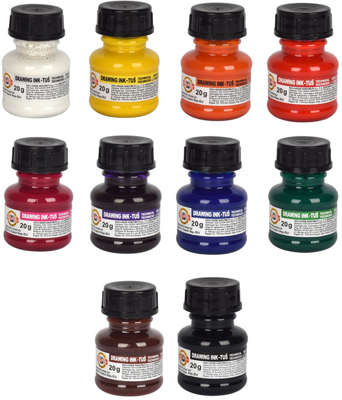 Набор туши акриловой | Koh-I-Noor