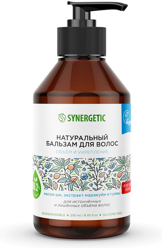 Бальзам для волос натуральный «Объем и укрепление» | Synergetic