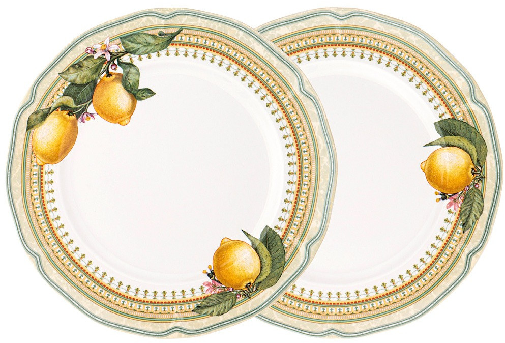 Набор тарелок закусочных «Лимоны» | Лимоны | Lefard