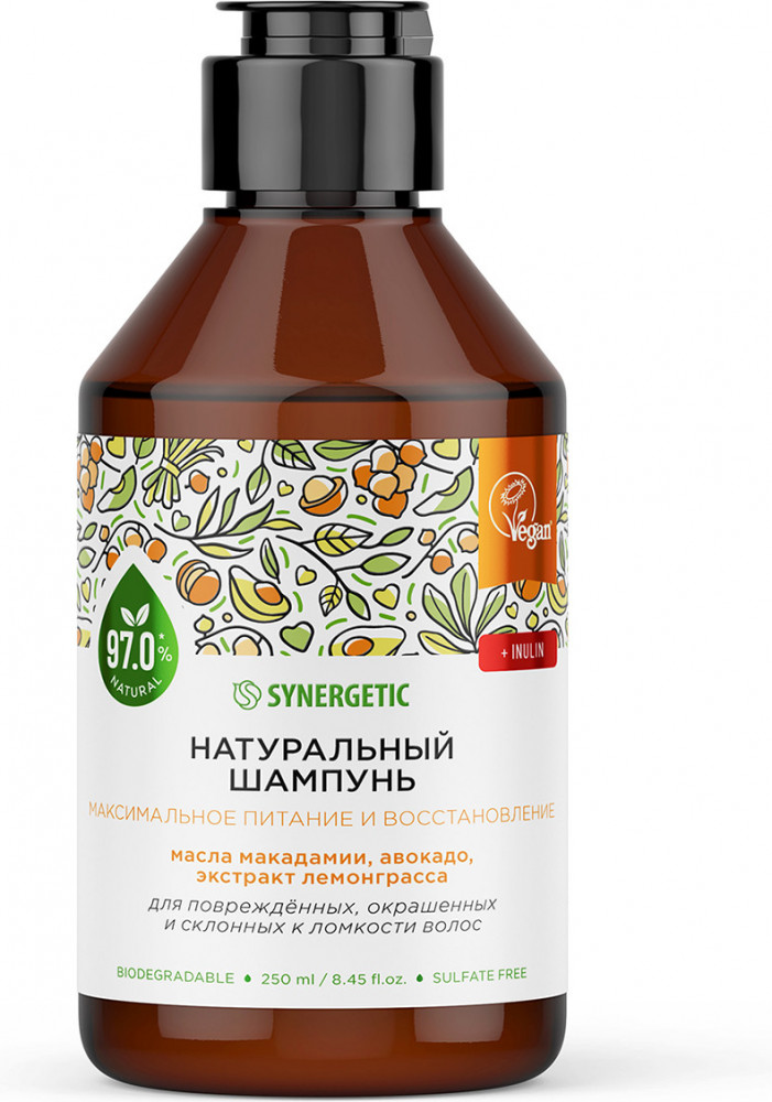 Шампунь «Максимальное питание и восстановление» | Synergetic