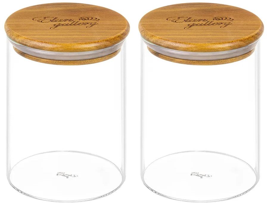 Набор банок для хранения | Crystal glass | Elan Gallery