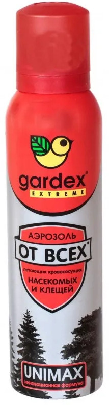 Аэрозоль от всех летающих кровососущих насекомых и клещей | Extreme | Gardex