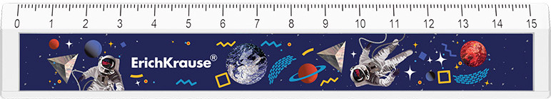 Линейка с выемкой | Cosmonaut | Erich Krause