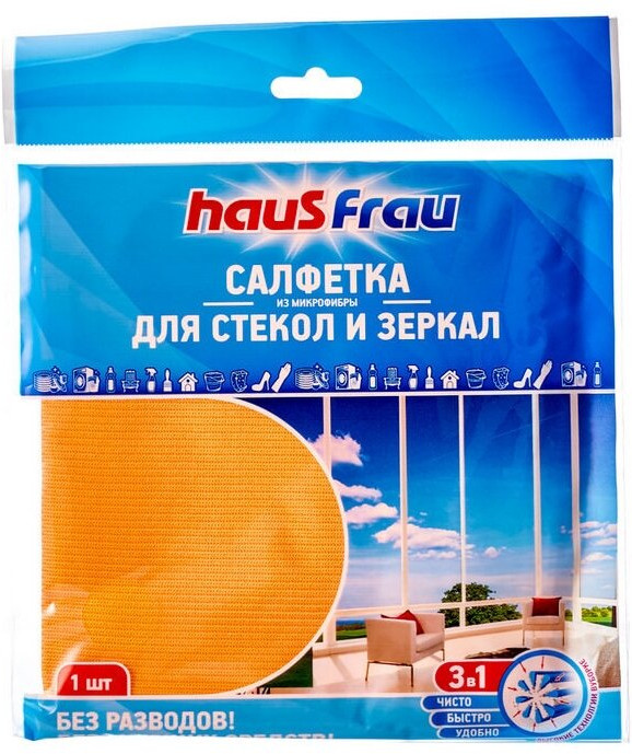 Салфетка из микрофибры для стёкол | Haus Frau