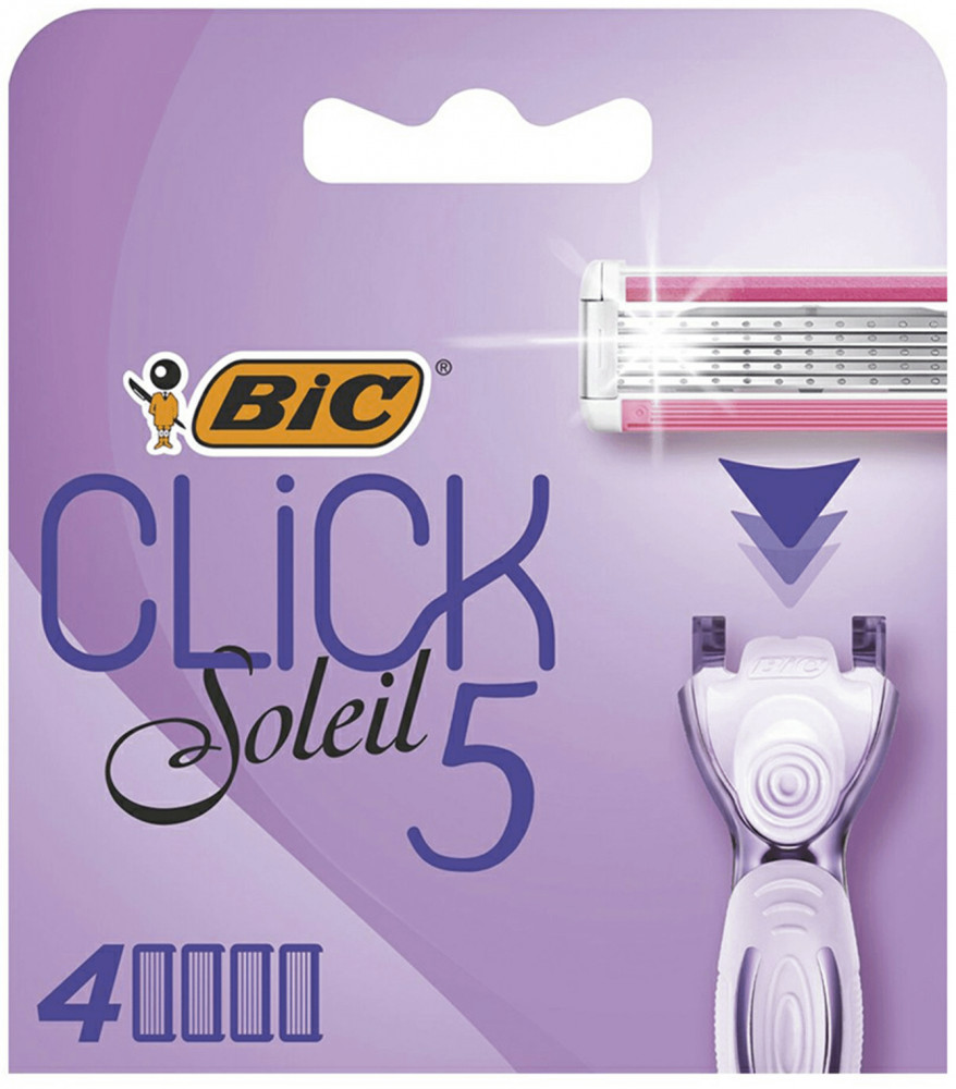 Кассеты сменные для женской бритвы «Click Soleil 5» | Bic