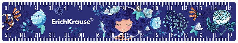 Линейка пластиковая | Bluecurl | Erich Krause