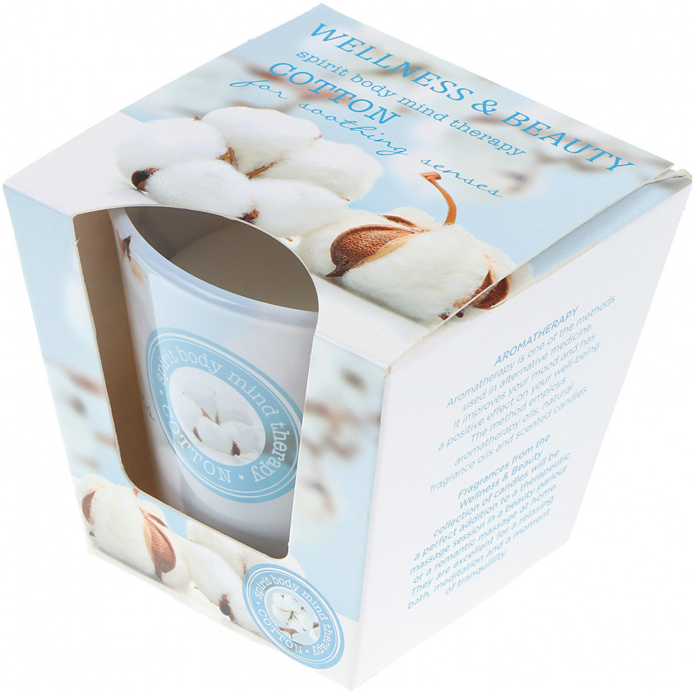 Свеча в стакане ароматизированная «Cotton» | Wellness beauty | Bartek candles