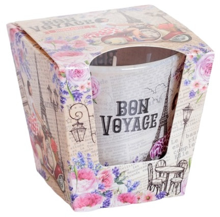 Свеча в стакане ароматизированная «Normandy» | Bon voyage | Bartek candles