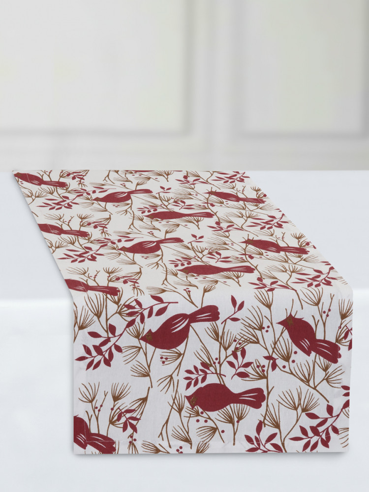 Скатерть-дорожка на стол «Свиристель» | Waxbird | Guten Morgen