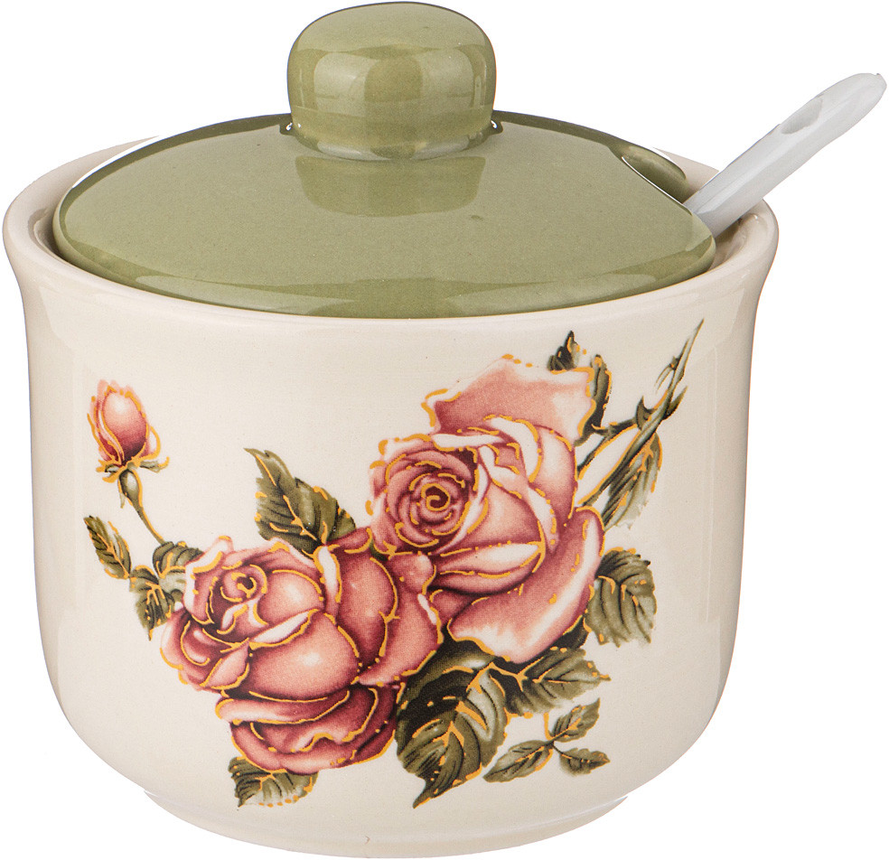 Сахарница с ложкой «Корейская роза» | Корейская роза | Agness