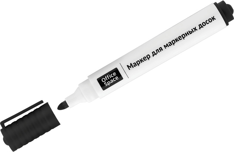 Маркер для белых досок, черный | OfficeSpace