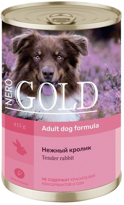 Консервы для собак «Нежный кролик» | Nero Gold