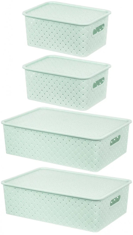 Набор корзинок с крышками «Береста» | Береста | El Casa