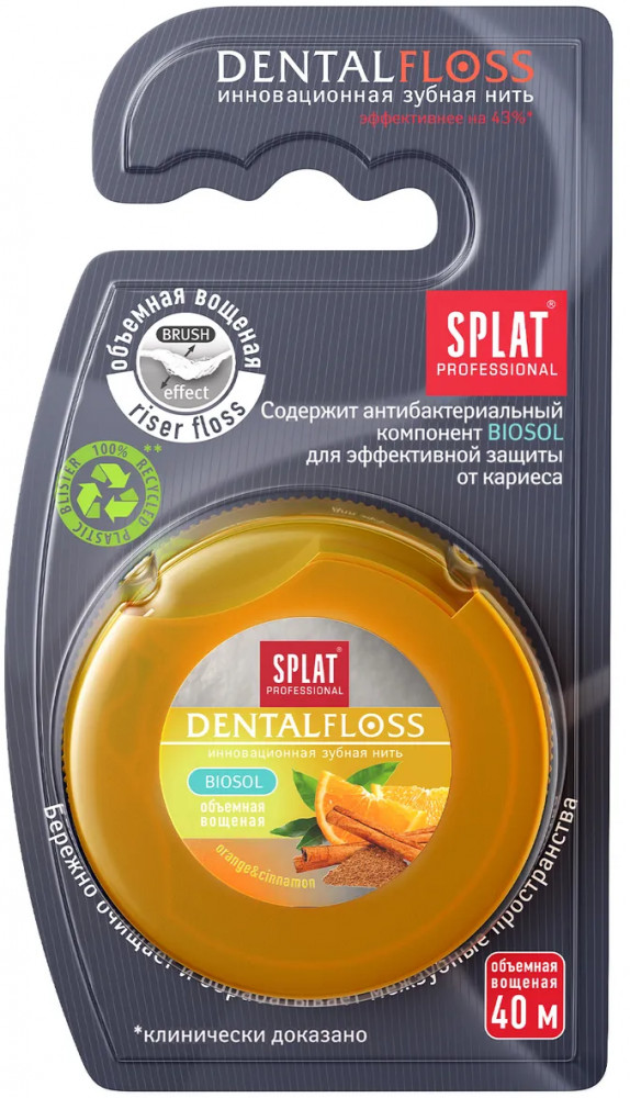 Нить зубная объемная «Dental Floss» | Professional | Splat