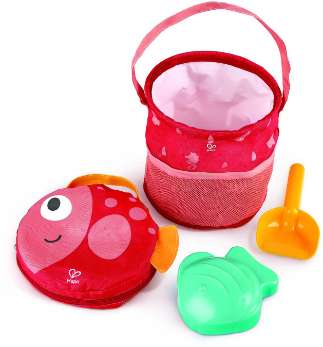 Ведерко- сумочка для пляжа складное «Рыбка» | Hape
