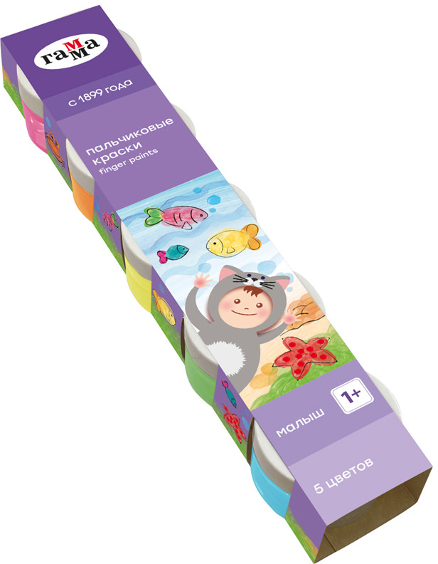 Краски пальчиковые «Малыш» | Малыш | Гамма
