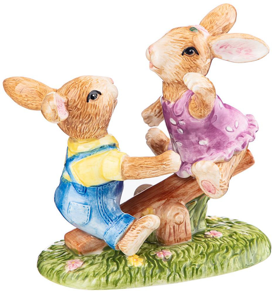 Фигурка декоративная «Кролики» | Ручная роспись | Lefard