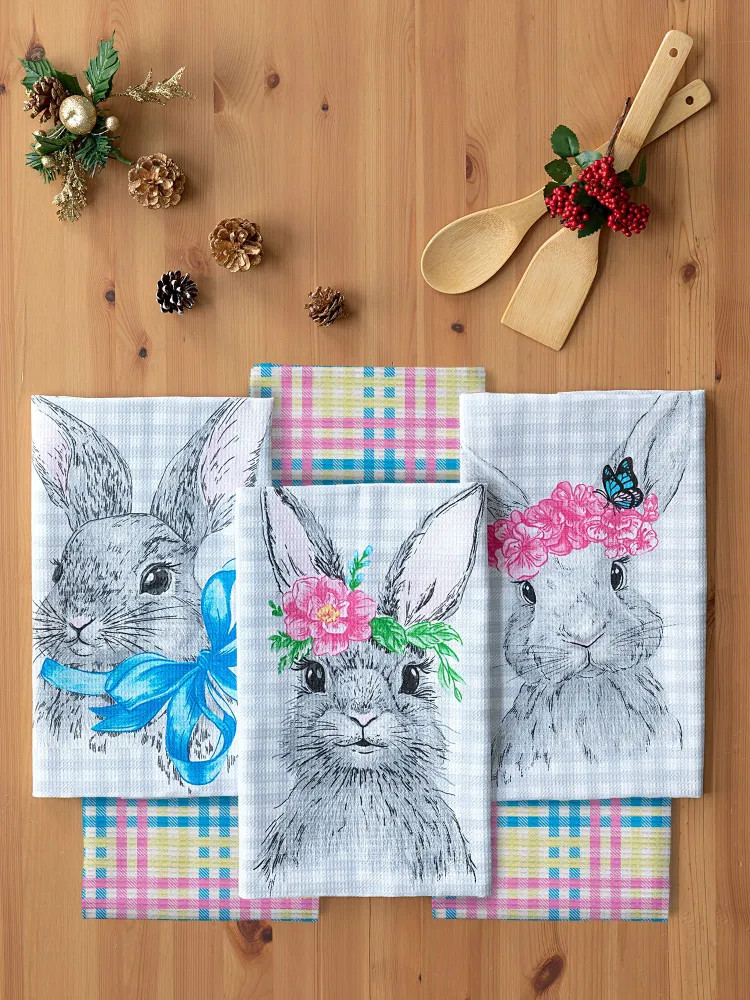 Набор полотенец вафельных | Rabbit | Унисон