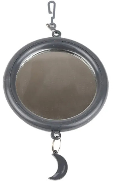 Зеркало для птиц большое круглое с подвесом | Yami-Yami