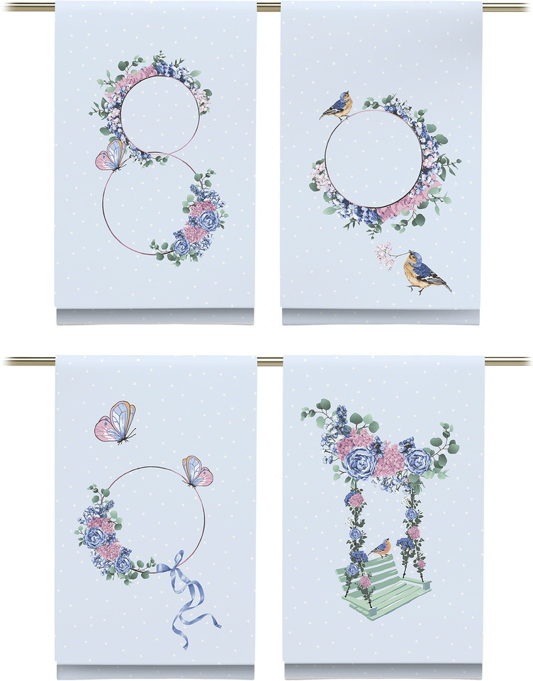 Комплект полотенец кухонных | Романтика