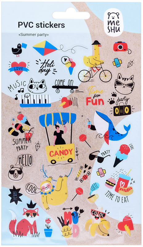 Наклейки «Summer party» | Meshu
