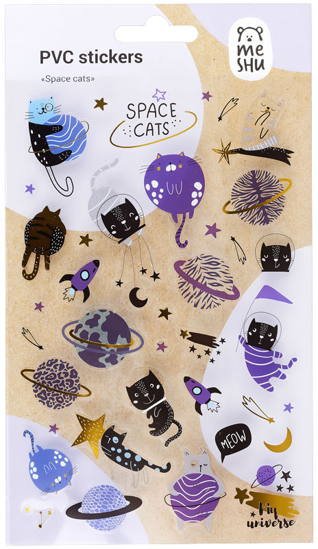 Наклейки «Space cats» | Meshu