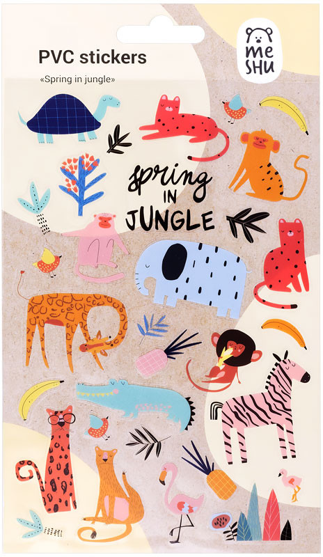 Наклейки «Spring in jungle» | Meshu