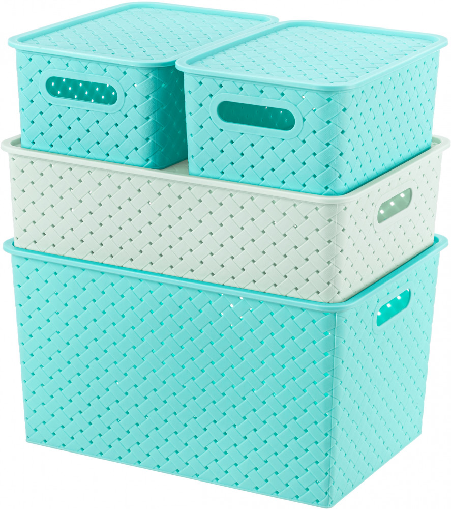 Набор корзинок с крышками «Береста» | Береста | El Casa